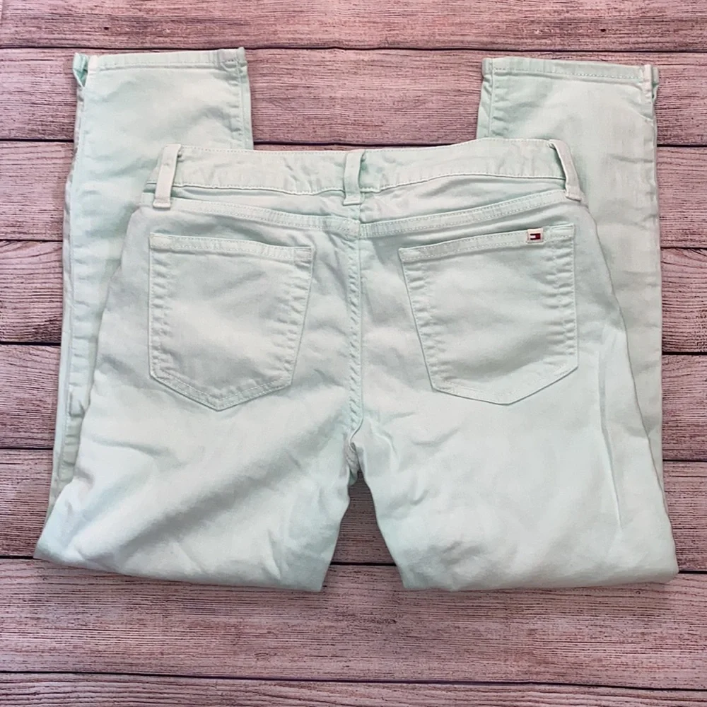 Tommy Hilfiger Mint Green Size 2 Capri Jeans - Picture 3 of 9